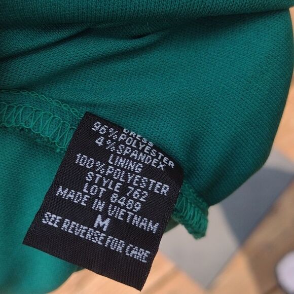 Snap Sleeveless Teal Bodycon Dress Size Medium - Picture 6 of 9